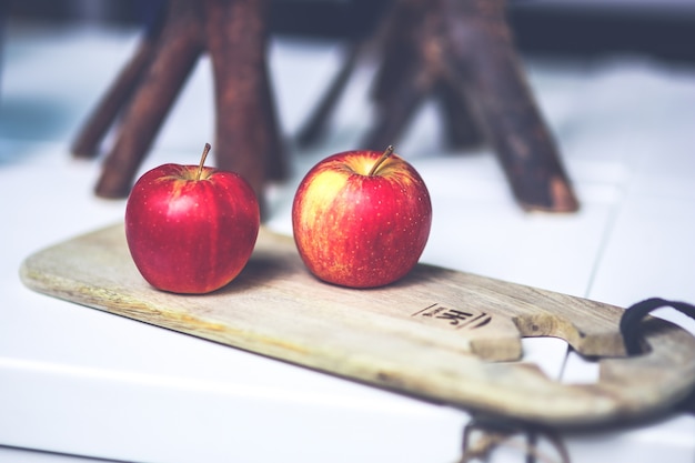 Foto manzana roja