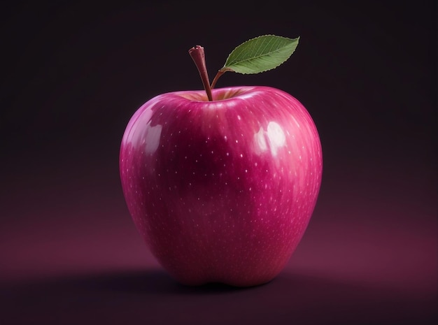 una manzana rosada ai generativa