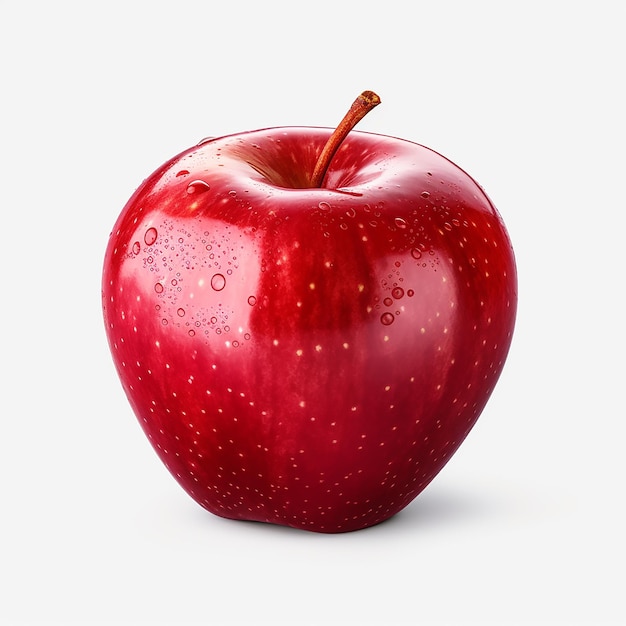 Manzana sobre un fondo transparente