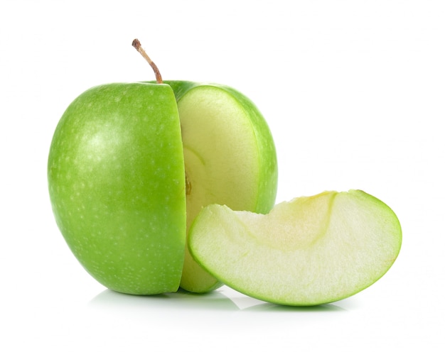 manzana verde aislada