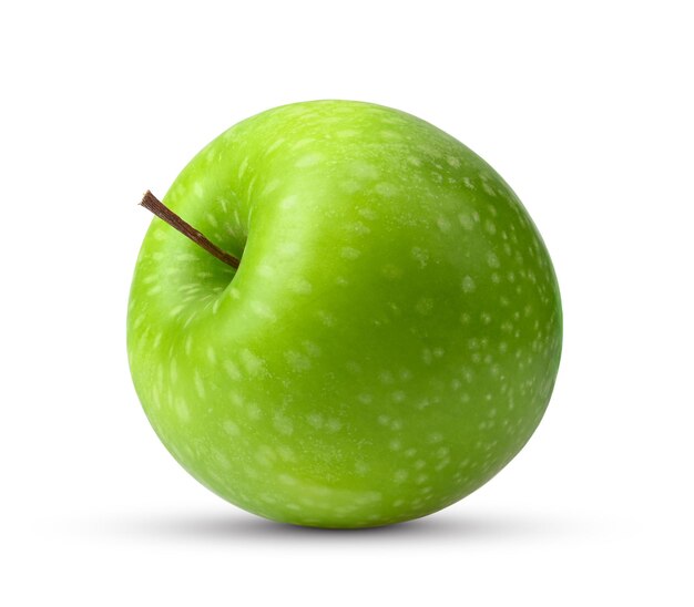 manzana verde aislado sobre fondo blanco