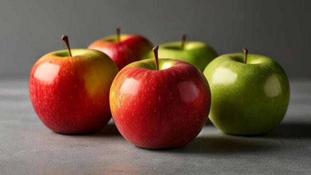 manzanas frescas y vibrantes listas para ser disfrutadas