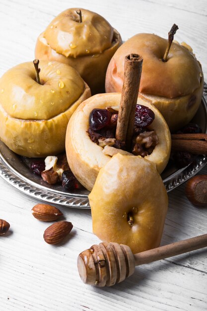 Manzanas de otoño al horno