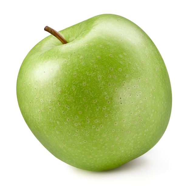 manzanas verdes aisladas en blancas