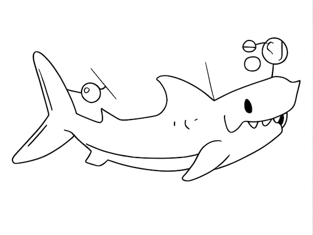 mão desenhando um personagem de desenho animado para colorir