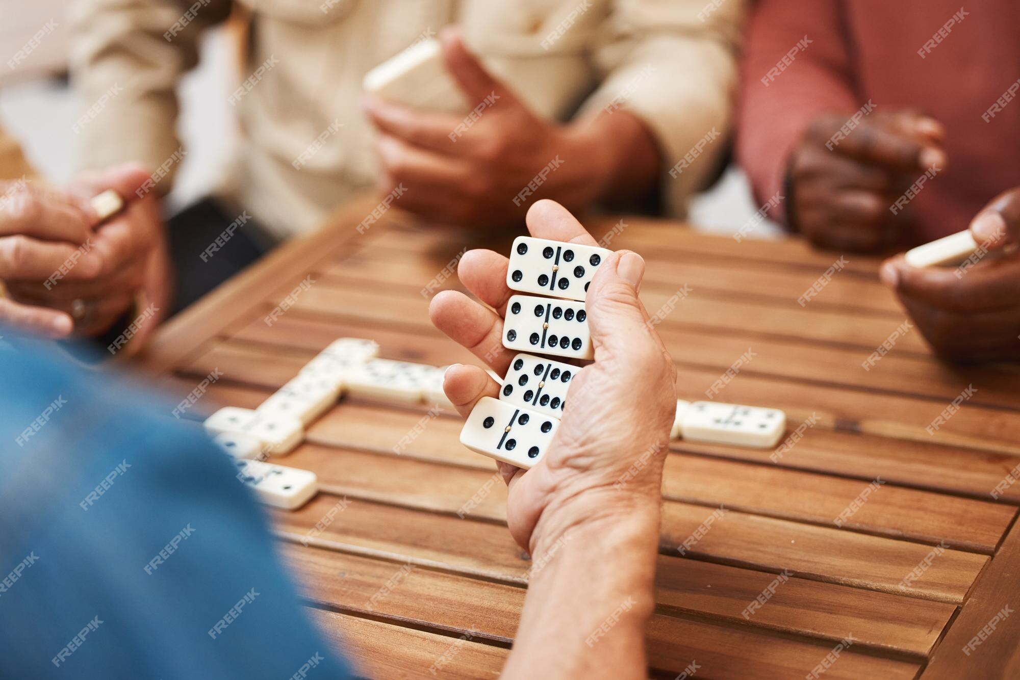 Jogo Dominó Tamanho Grande Atividade P/ Idosos Em Madeira