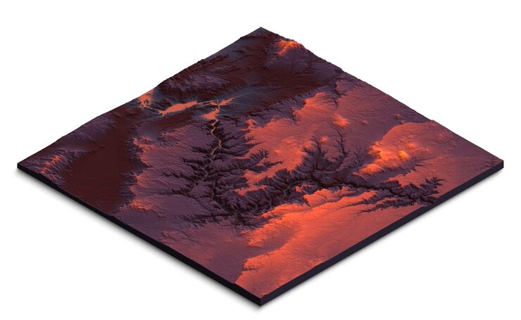 Foto mapa 3d