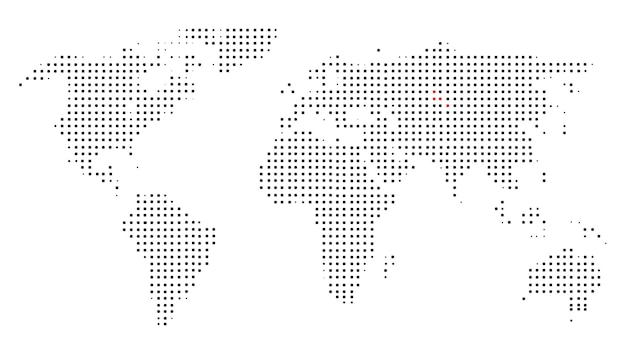 Mapa abstracto del mundo con países - planeta planeta puntos.