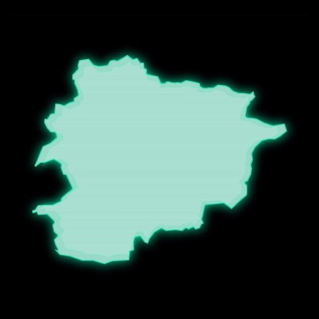 Foto mapa de andorra vieja computadora verde