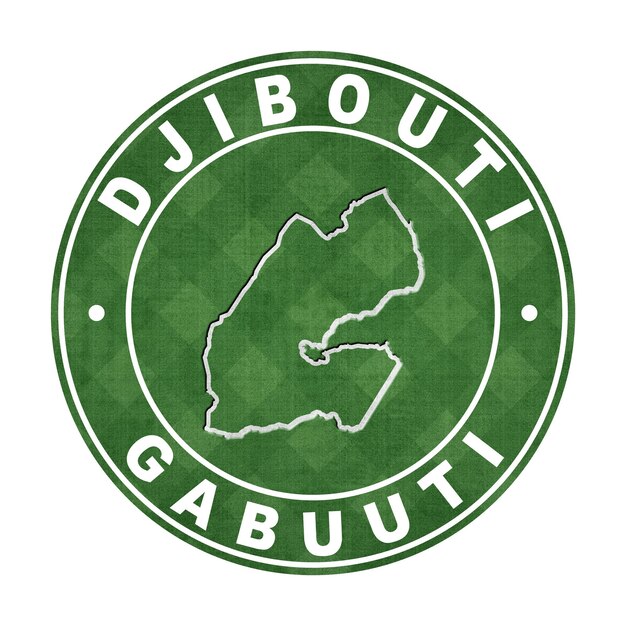 Foto mapa del camino de corte del campo de fútbol de djibouti