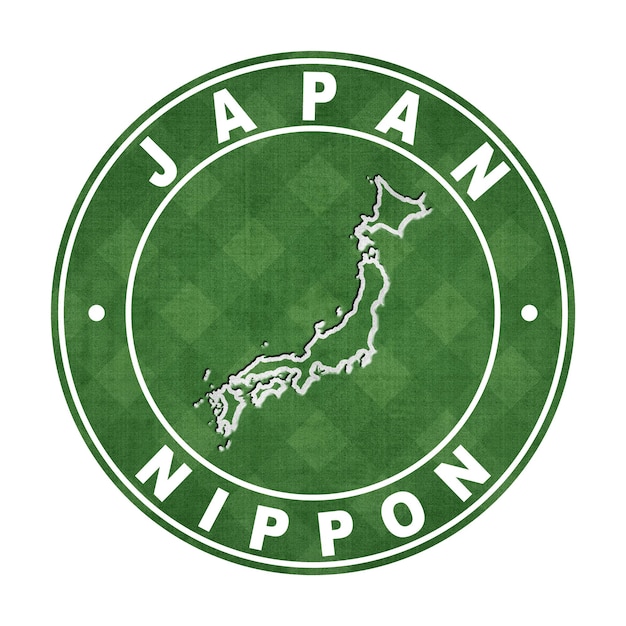 Mapa del camino de corte del campo de fútbol de Japón