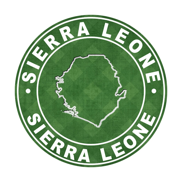 Foto mapa del camino de corte del campo de fútbol de sierra leona