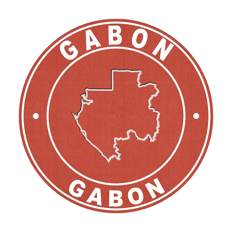Foto mapa del camino de corte de la cancha de tenis de gabón