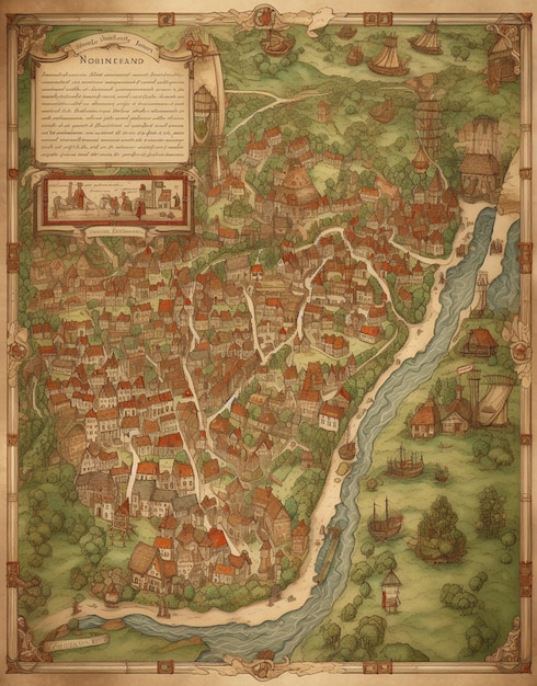 Un mapa de la ciudad de veliko tarnovo