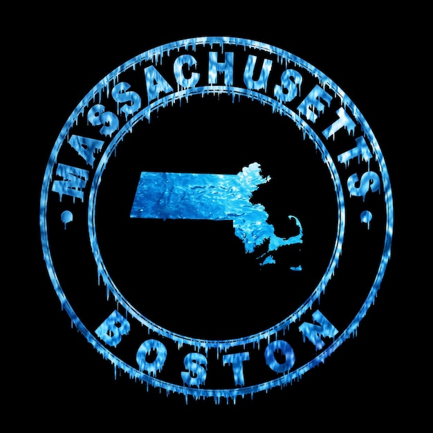 Mapa del concepto de agua de Massachusetts