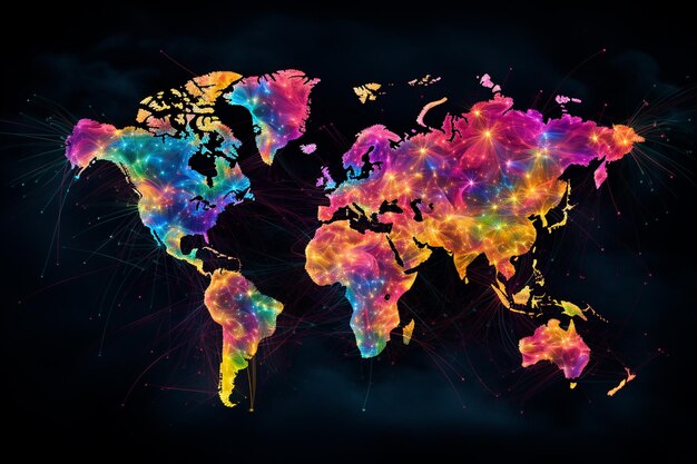 Mapa de coronavirus de la propagación mundial del virus