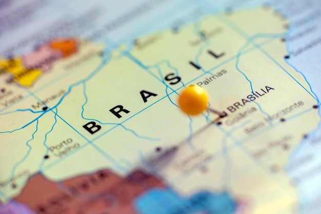 Mapa da América do Sul, Brasil