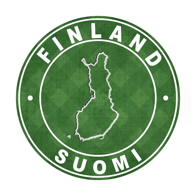 Mapa da Finlândia Caminho de corte de campo de futebol