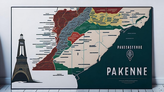 Mapa da Palestina