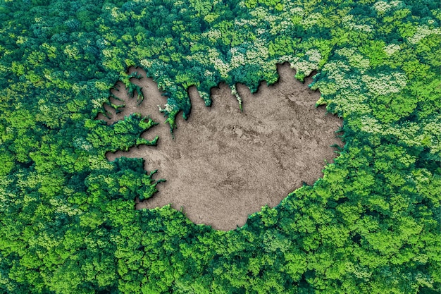 Mapa de habitat sustentável da Islândia, conceito de meio ambiente