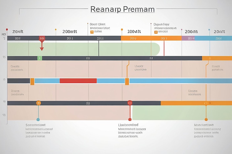 Foto mapa de rota diagrama de linha de tempo templates de diagrama de gantt