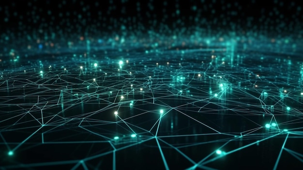 Un mapa digital del mundo con la palabra datos en él