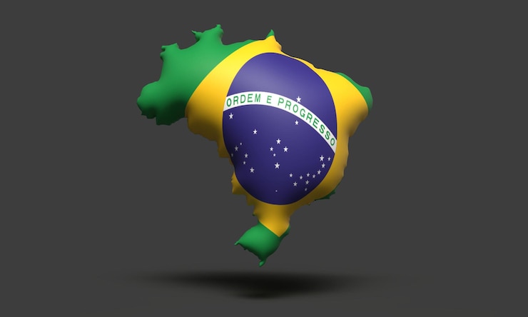 Foto mapa do brasil 7o dia do mês de setembro bandeira da liberdade brasil independência nacional américa do sul sinal símbolo de orgulho feriado brasil 7o dia do mês de setembro
