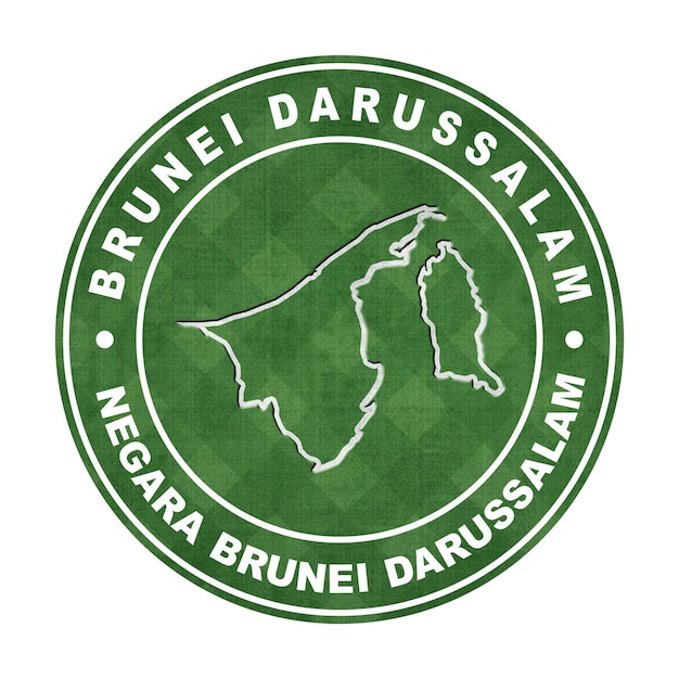 Mapa do Brunei Darussalam Campo de Futebol Clipping Path