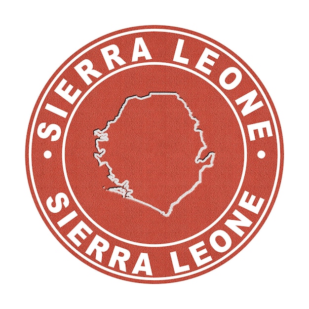 Mapa do caminho de corte de quadra de tênis de Serra Leoa