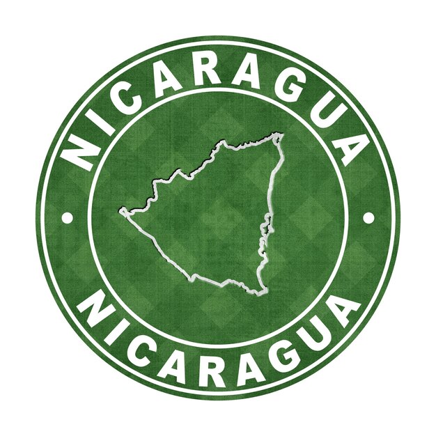 Foto mapa do caminho de corte do campo de futebol da nicarágua