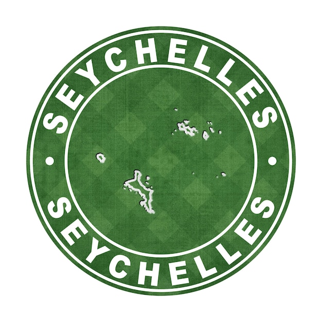 Foto mapa do caminho de corte do campo de futebol das seychelles