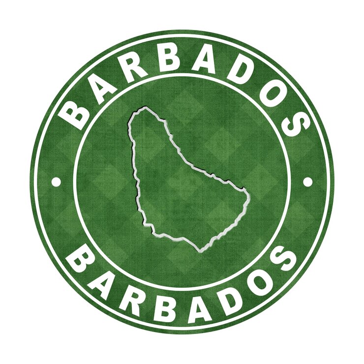 Foto mapa do caminho de corte do campo de futebol de barbados