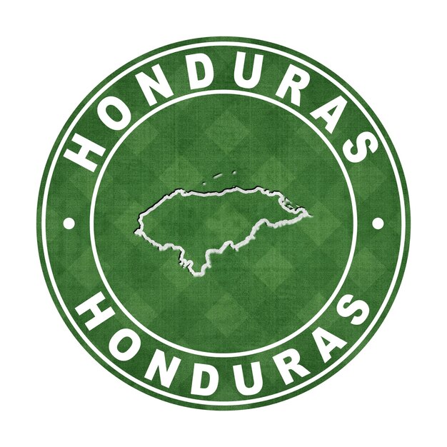 Mapa do caminho de corte do campo de futebol de Honduras