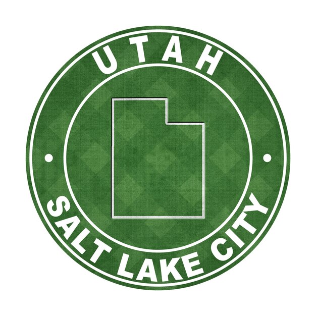 Mapa do caminho de corte do campo de futebol de Utah