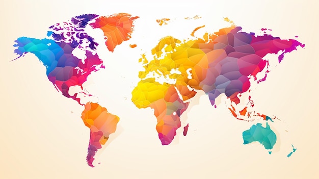 Mapa do mundo para slide powerpoint ou desktop de fundo