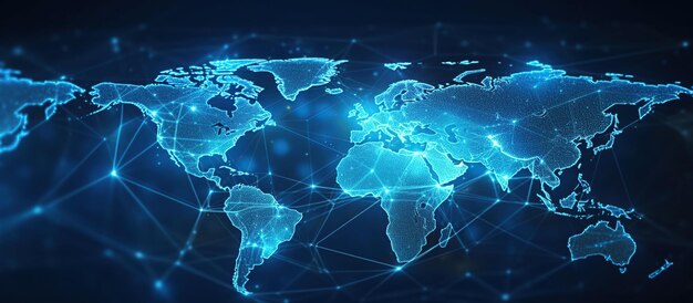 Mapa do planeta Mapa do mundo Rede social global