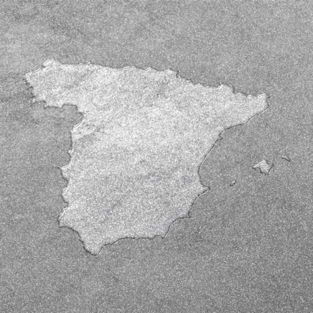 Foto mapa de españa fondo plata