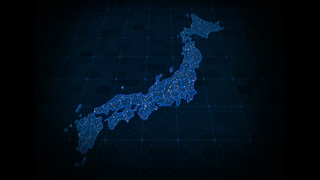 Foto mapa de japón