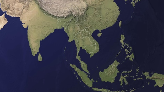 un mapa muestra la ubicación del continente