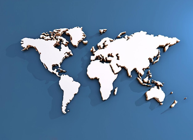 Mapa del mundo en 3d
