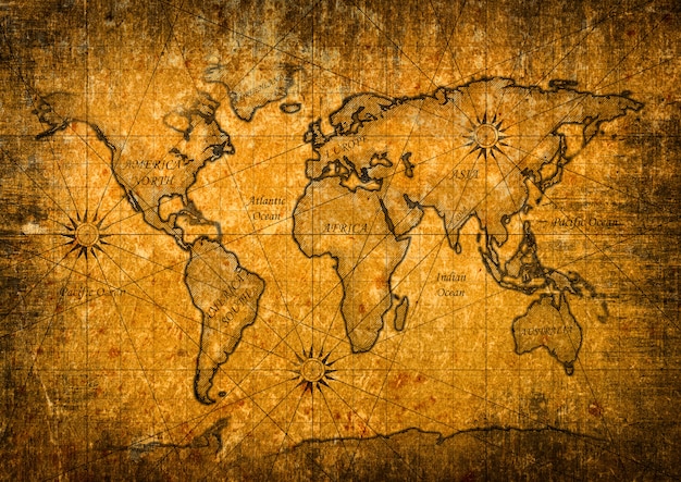 El mapa del mundo antiguo