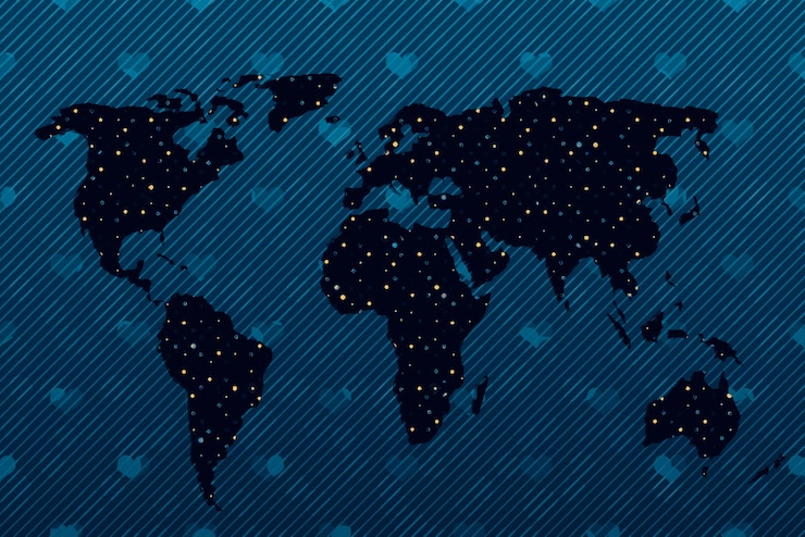 Foto mapa del mundo delineado aproximadamente póster del mapa mundial de la tierra mapa del planeta con ilustración de patrón abstracto de superficie de textura telón de fondo de silueta de mapa de viaje en todo el mundo