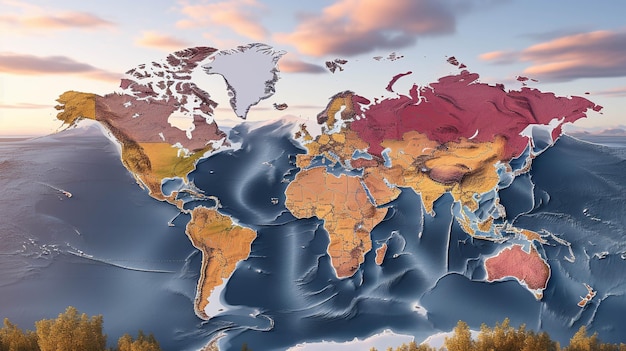mapa del mundo digital fondo de pantalla HD imagen fotográfica