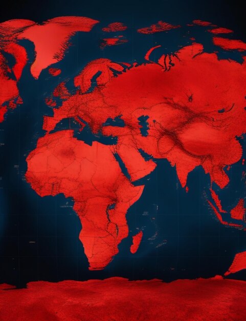 Mapa del mundo Fondo del Día de la Tierra