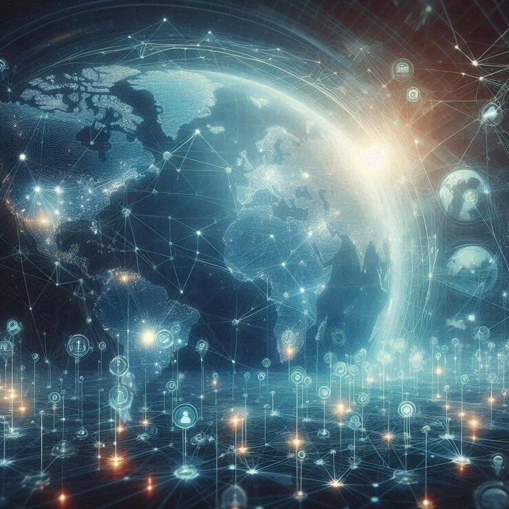un mapa del mundo con el mundo en él
