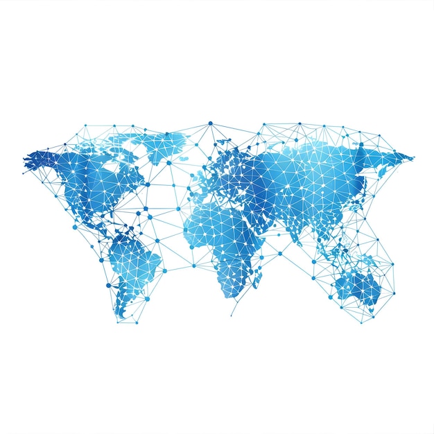 un mapa del mundo con el mundo en él