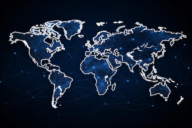 un mapa del mundo