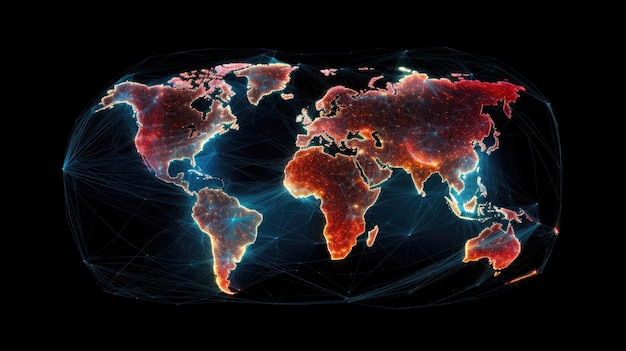 un mapa del mundo