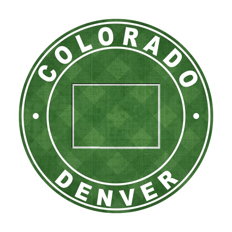 Foto mapa de la ruta de corte del campo de fútbol de colorado