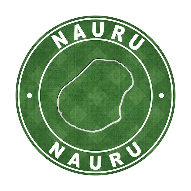 Foto mapa de la ruta de corte del campo de fútbol de nauru